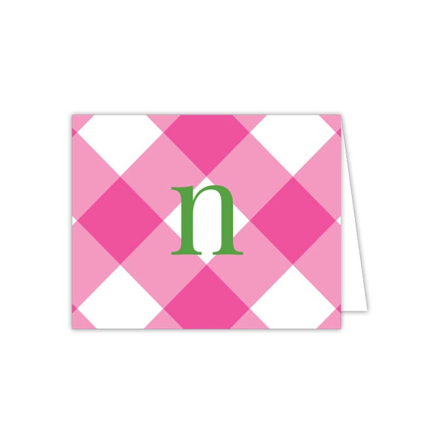 Monograms Rosanne Beck | Buffalo Check N Enclosure Card