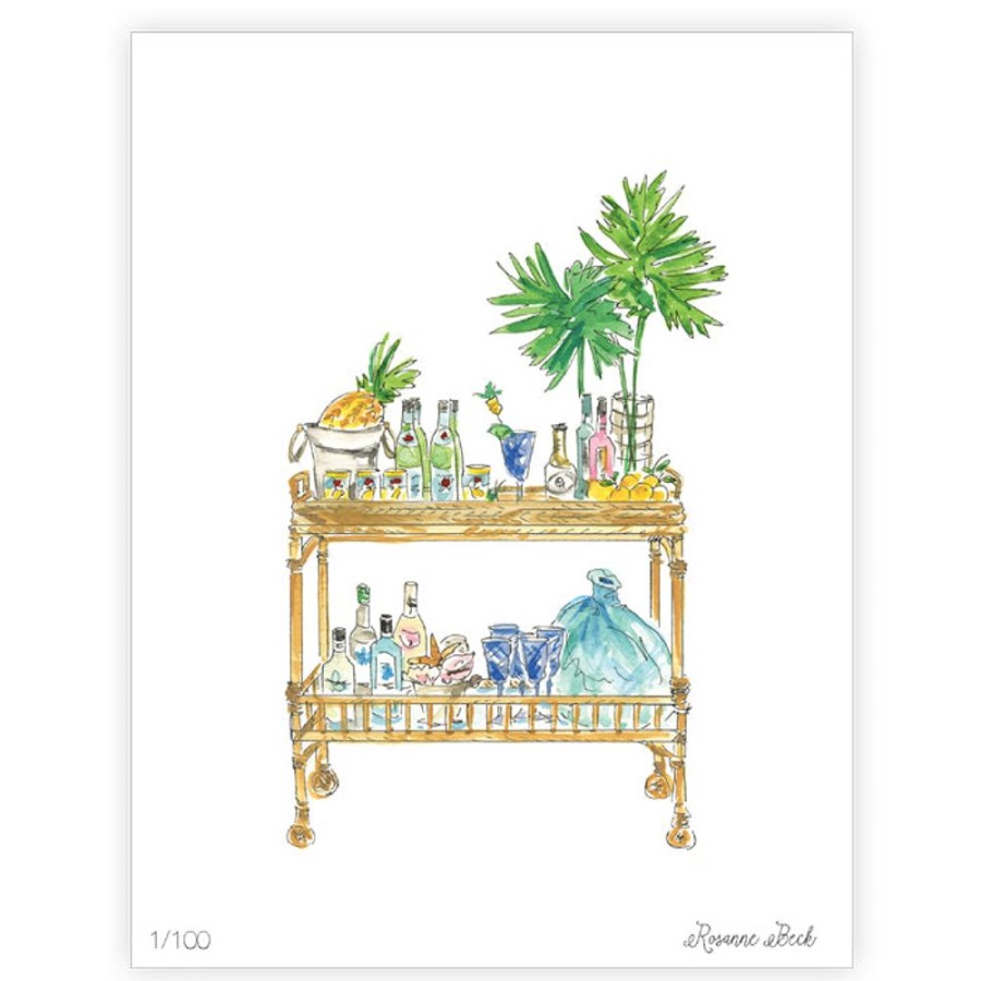 Home & Entertaining Rosanne Beck | Handpainted Beach Bar Car Art Print