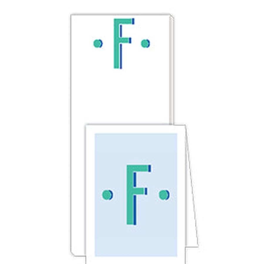 Monograms Rosanne Beck | Color Block Monogram F Notepad Note Set