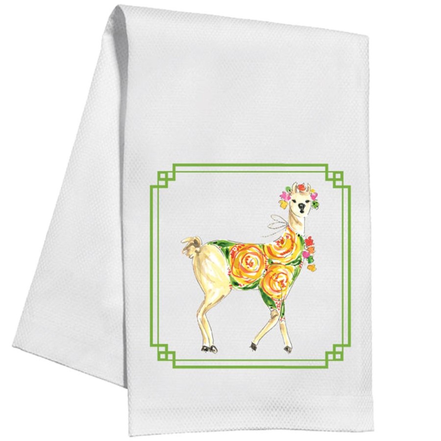 Home & Entertaining Rosanne Beck | Green Llama Kitchen Towel