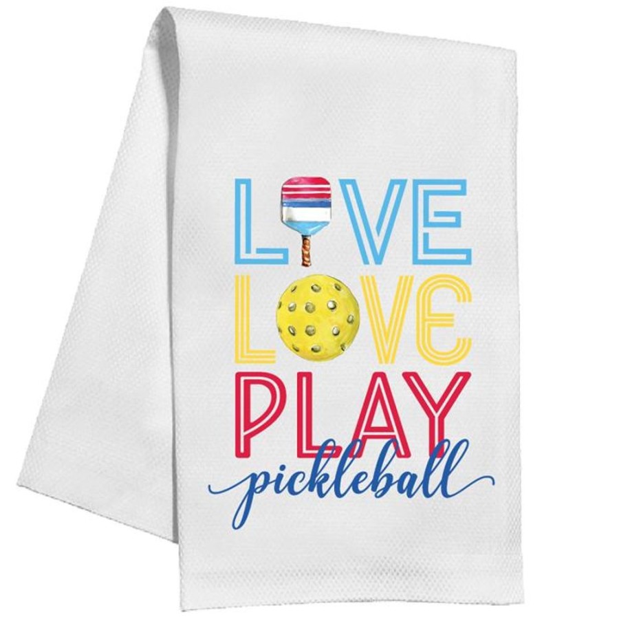 Home & Entertaining Rosanne Beck | Live Love Play Pickleball Kitchen Towel