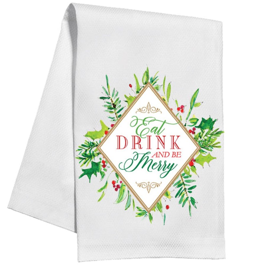 Seasonal Rosanne Beck | Eat Drink Merry Kitchen Towel