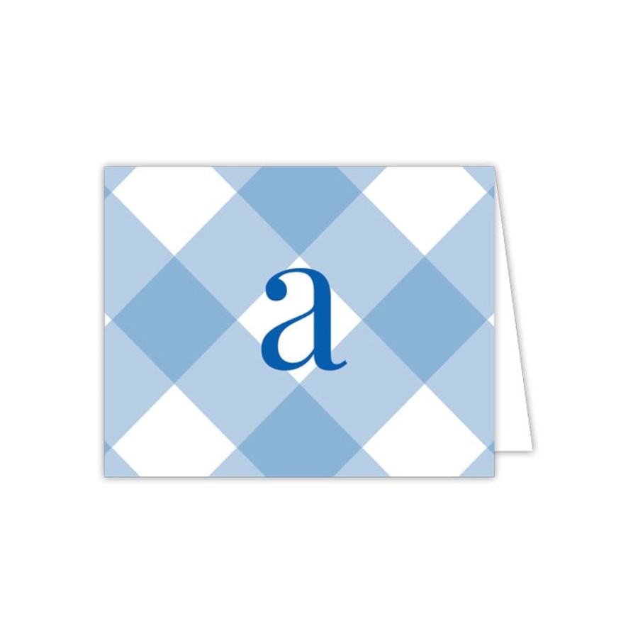 Monograms Rosanne Beck | Buffalo Check A Enclosure Card