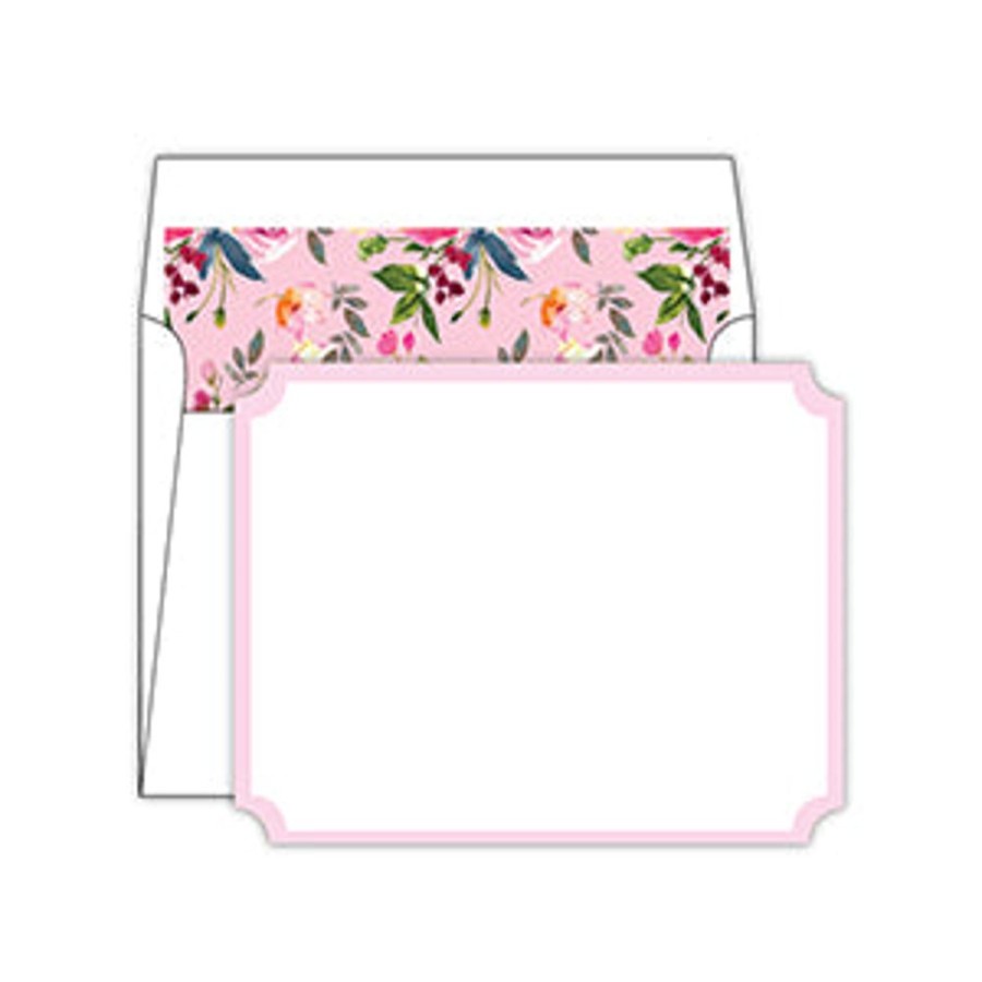 Notes & Pads Rosanne Beck | Pink Floral Die-Cut Social Set