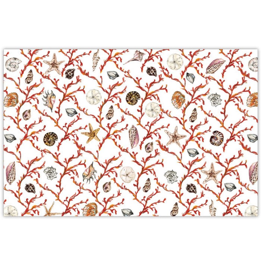 Home & Entertaining Rosanne Beck | Coastal Coral Trellis Placemats