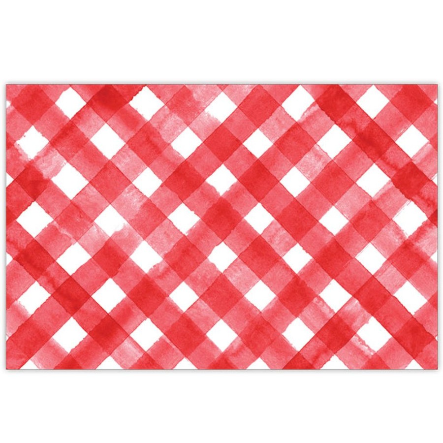 Seasonal Rosanne Beck | Red Buffalo Check Placemat