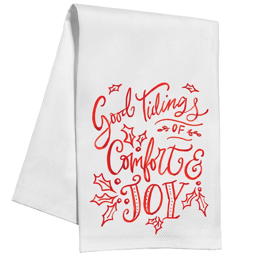 Invitations Rosanne Beck | Good Tidings Of Comfort & Joy Kitchen Towel