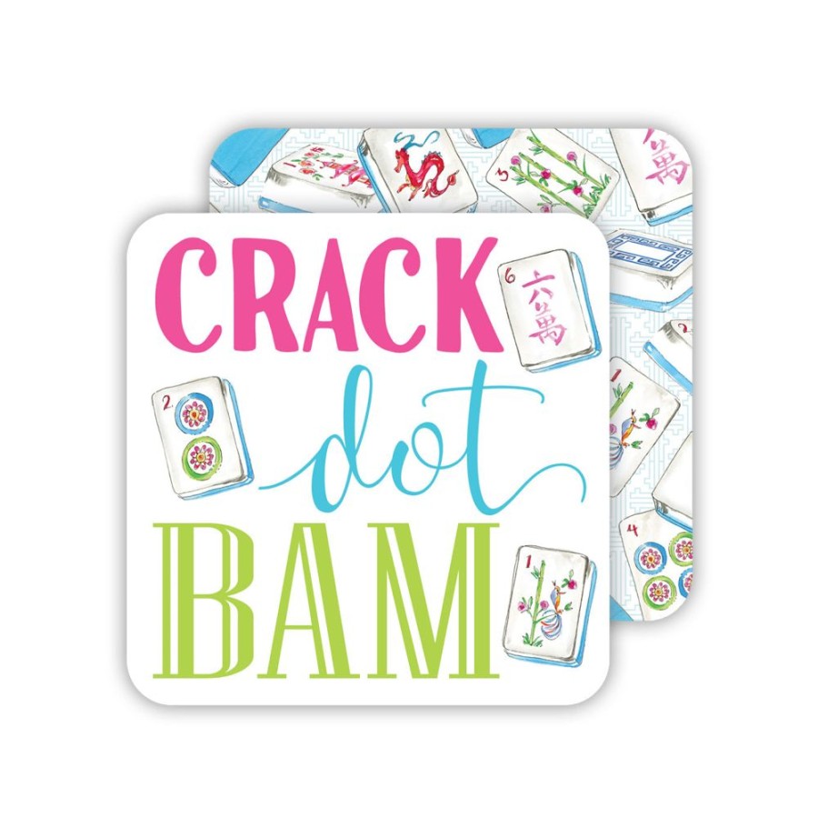 Home & Entertaining Rosanne Beck | Crack Dot Bam Mahjong Paper Coasters