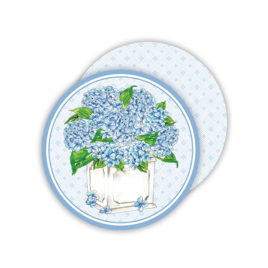 Home & Entertaining Rosanne Beck | Blue Hydrangea Planter Paper Coasters