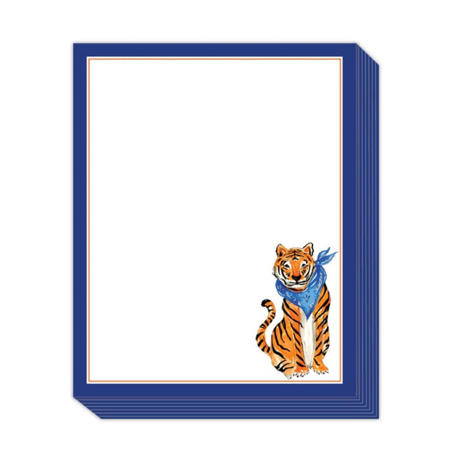 Seasonal Rosanne Beck | Orange & Blue Tiger Stack Pad