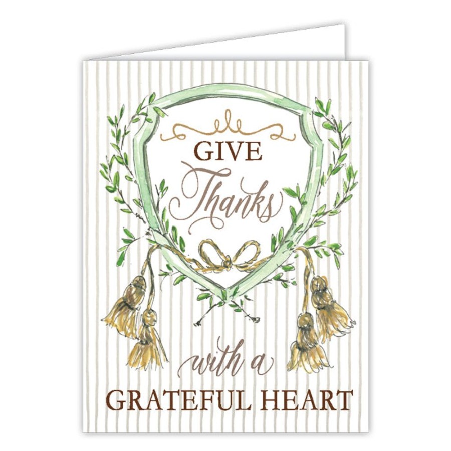 Invitations Rosanne Beck | Give Thanks With A Grateful Heart Greeting Card