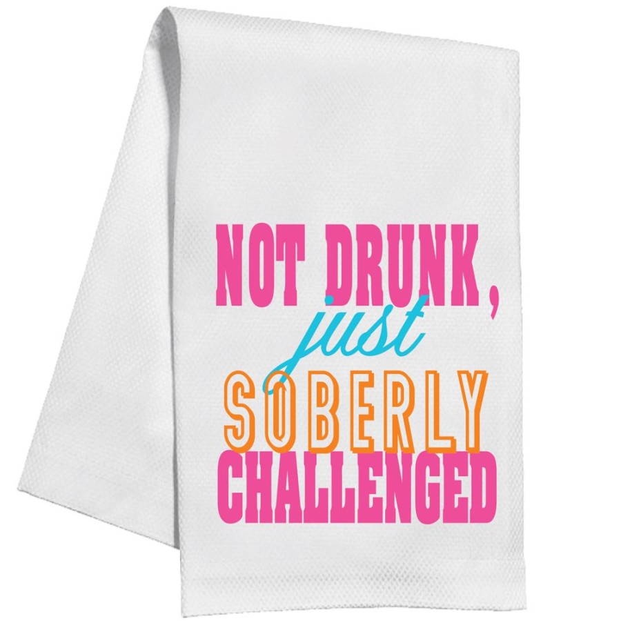 Home & Entertaining Rosanne Beck | Not Drunk Just Soberly Challenged Kitchen Towel