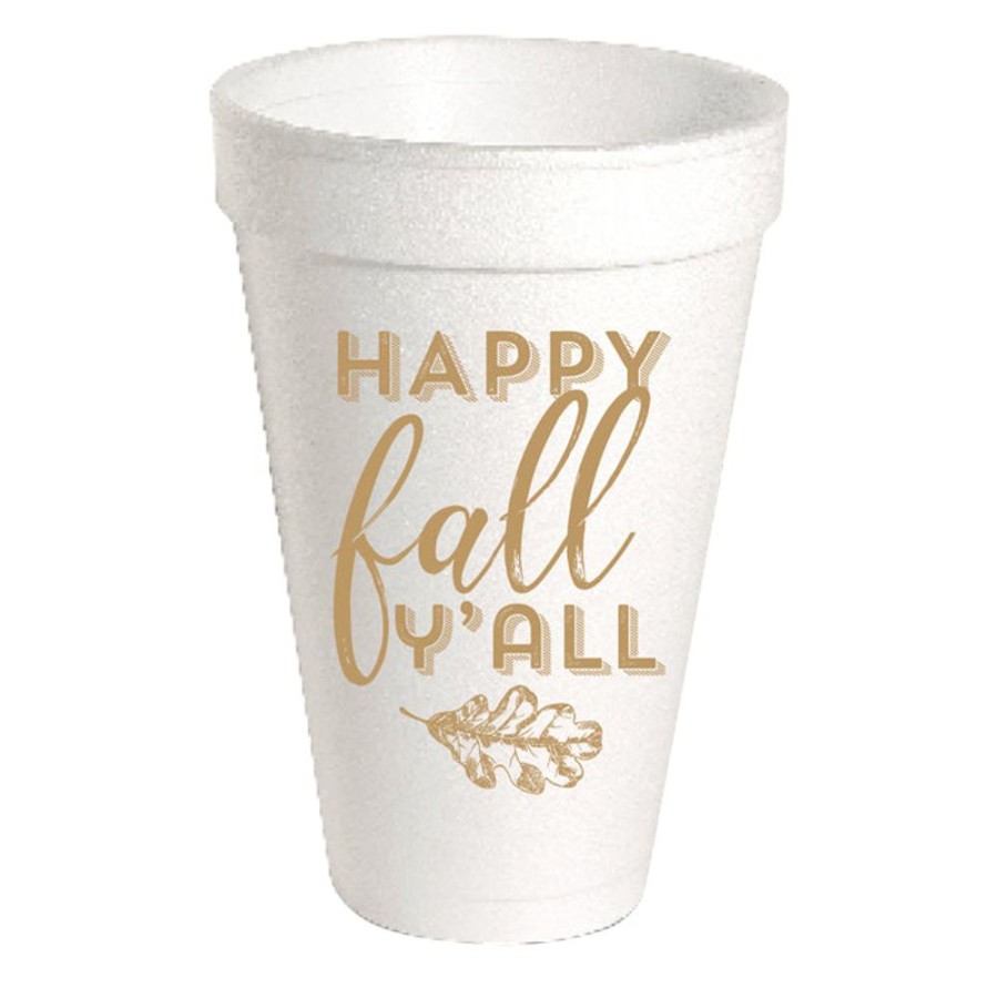 Home & Entertaining Rosanne Beck | Happy Fall Y'All Styrofoam Cup