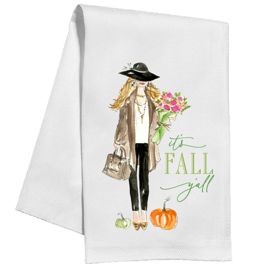 Home & Entertaining Rosanne Beck | It'S Fall Y'All Fashionista Kitchen Towel