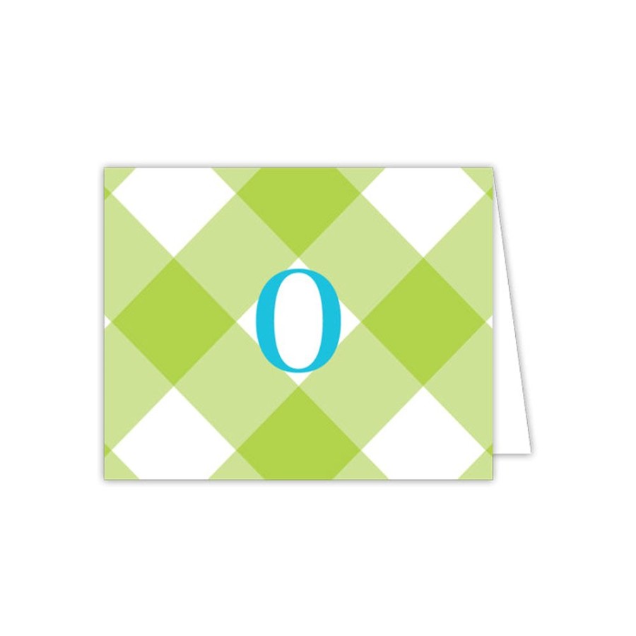 Monograms Rosanne Beck | Buffalo Check O Enclosure Card