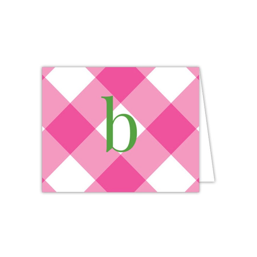 Monograms Rosanne Beck | Buffalo Check B Folded Note