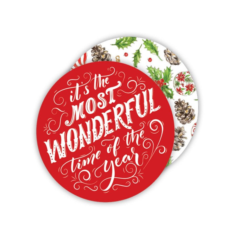 Invitations Rosanne Beck | It'S The Most Wonderful Time Paper Coasters