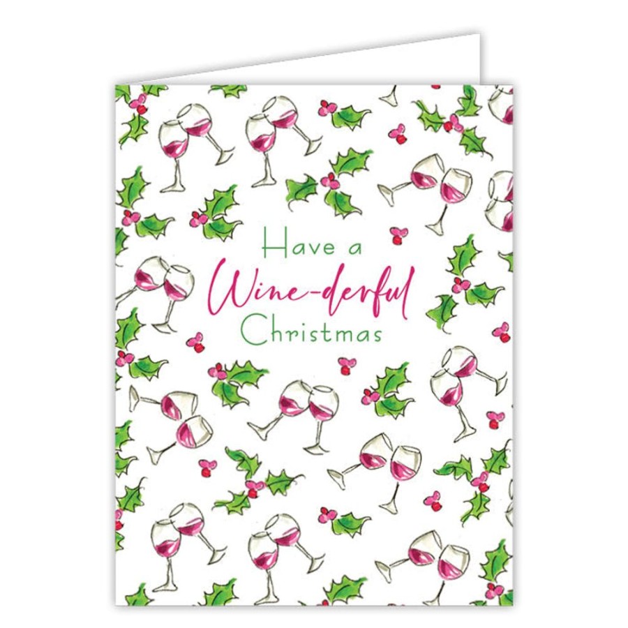 Seasonal Rosanne Beck | Have A Wine-Derful Christmas Greeting Card