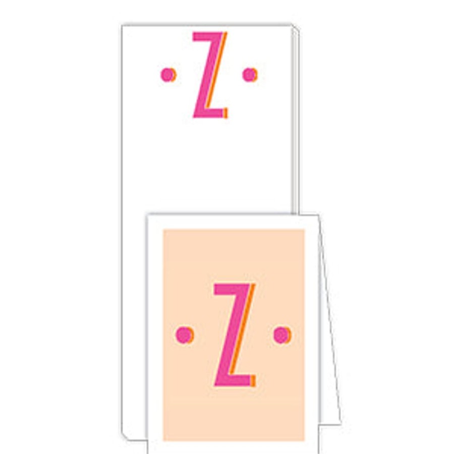 Monograms Rosanne Beck | Color Block Monogram Z Notepad Note Set