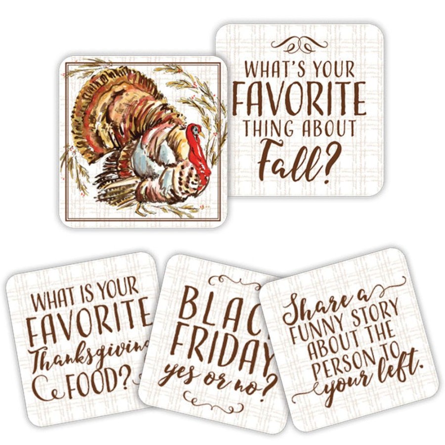 Home & Entertaining Rosanne Beck | Turkey With Hay Berries Conversation Coasters