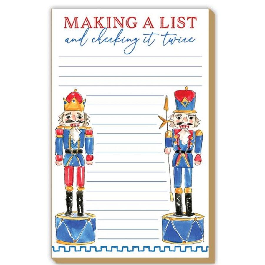 Invitations Rosanne Beck | Making A List And Checking It Twice Nutcracker Duo Luxe Large Pad