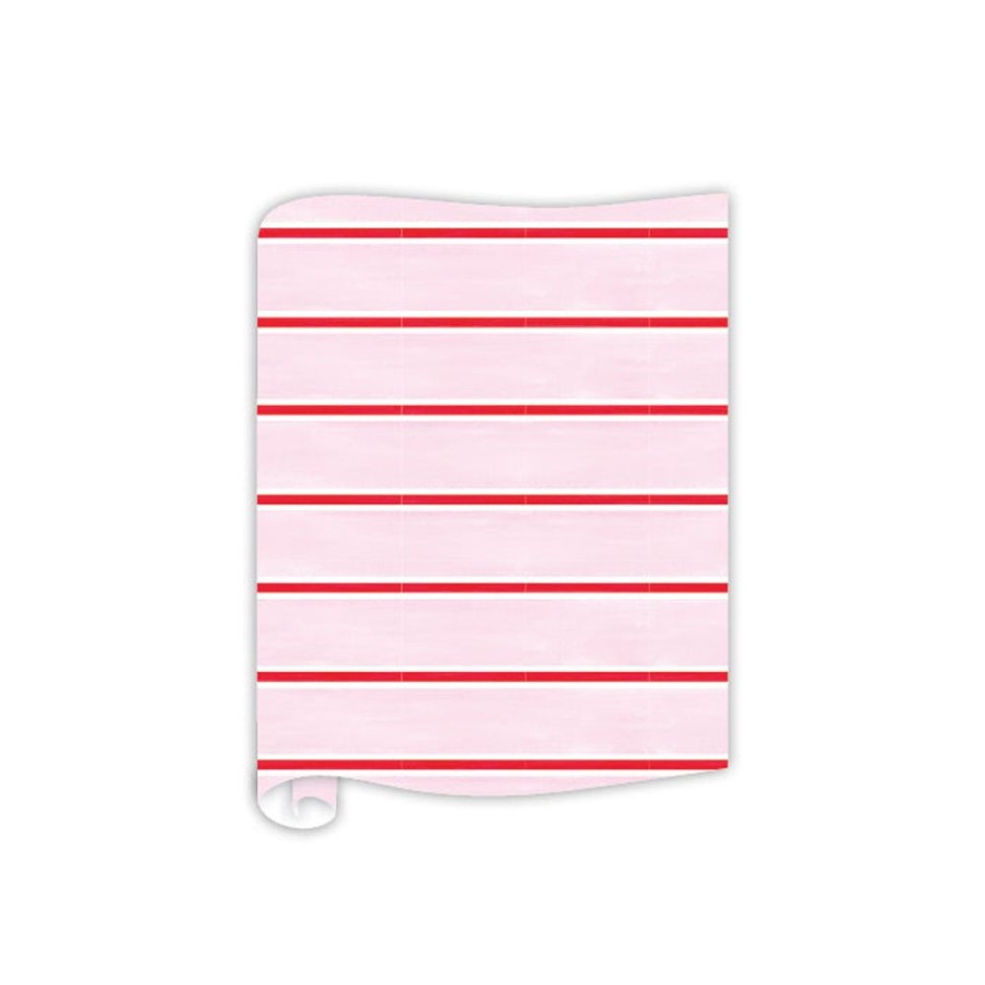 Home & Entertaining Rosanne Beck | Pink, White & Red Stripe Pattern Table Runner