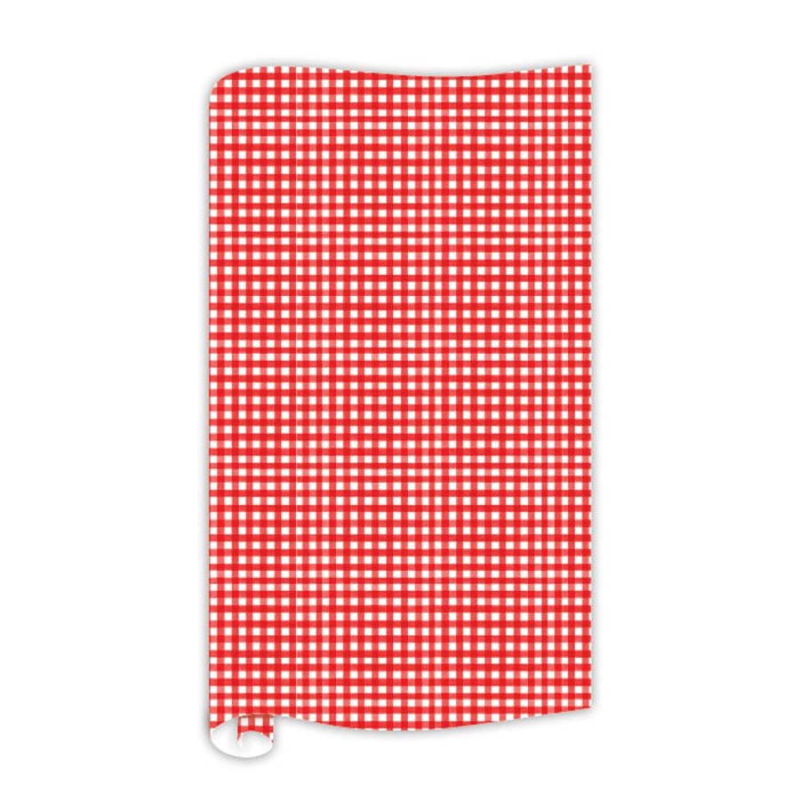 Seasonal Rosanne Beck | Red Gingham Wrapping Paper