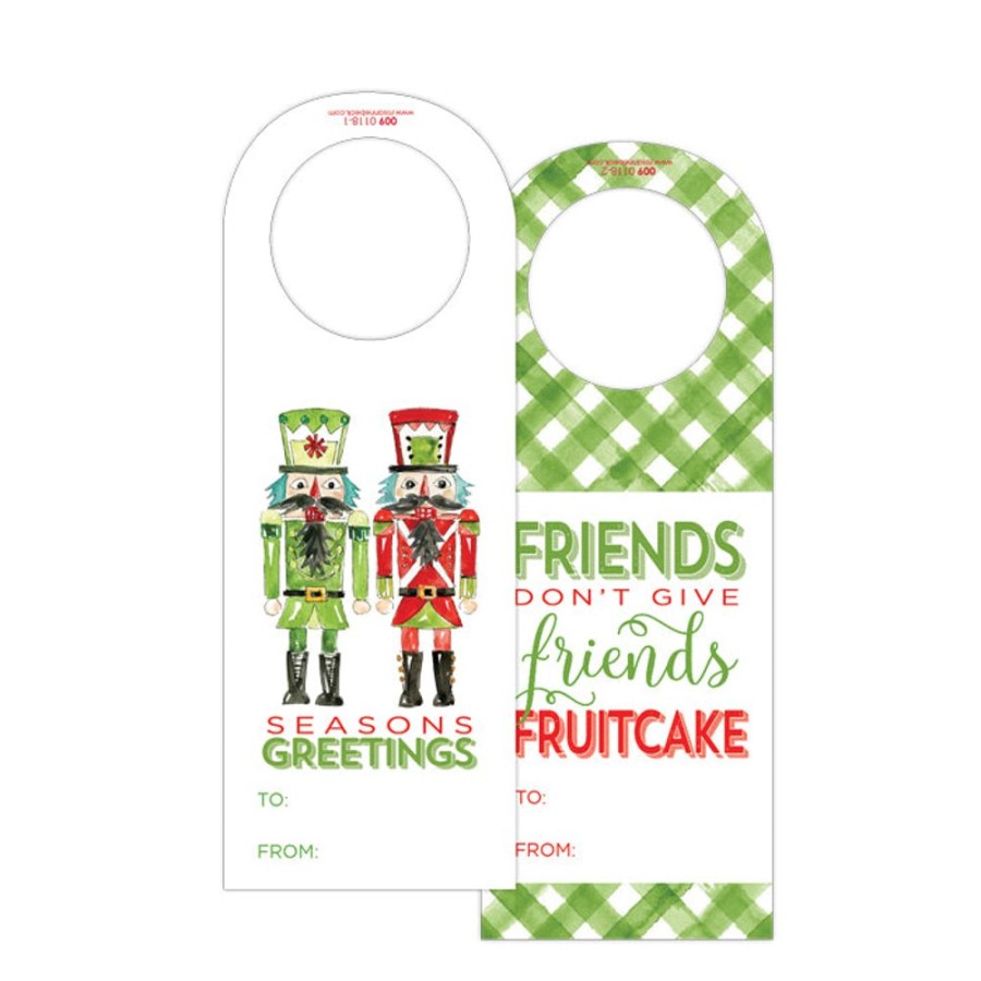 Seasonal Rosanne Beck | Seasons Greetings - Friends Don'T Give Wine Tag