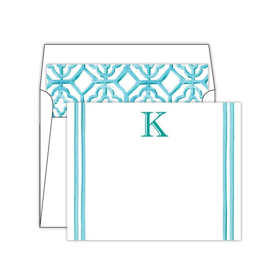 Monograms Rosanne Beck | Lattice Monogram K Social Set