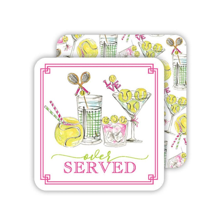 Home & Entertaining Rosanne Beck | Tennis Cocktails Paper Coasters