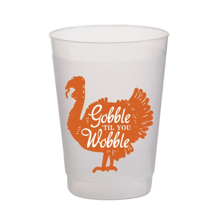 Invitations Rosanne Beck | Gobble Til You Wobble Frost Flex Cup