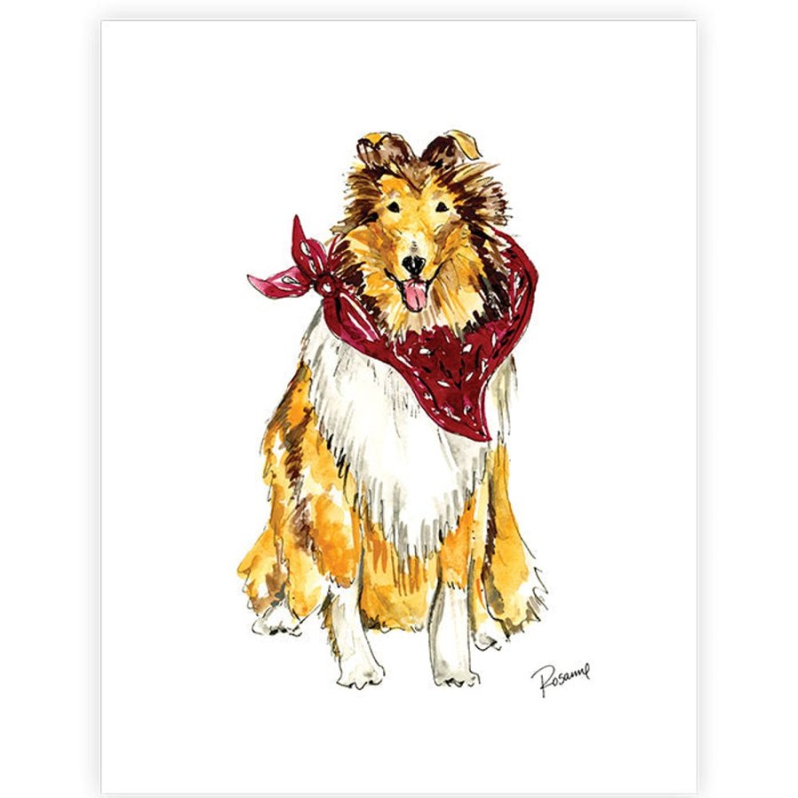 Seasonal Rosanne Beck | Collie Art Print