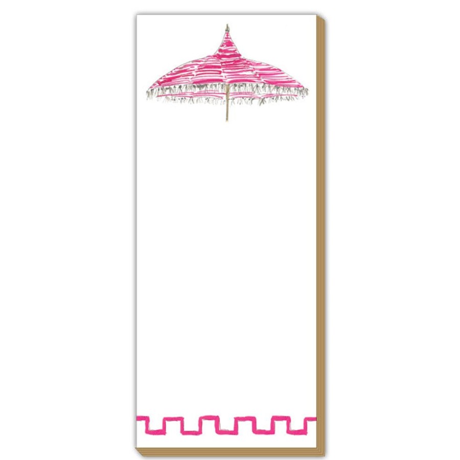 Notes & Pads Rosanne Beck | Pink Umbrella Luxe Skinny Pad