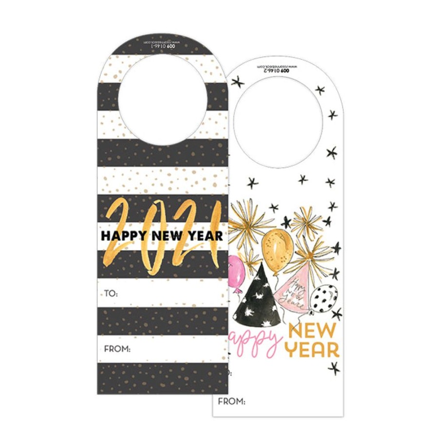 Invitations Rosanne Beck | 2021 Happy New Year Wine Tag