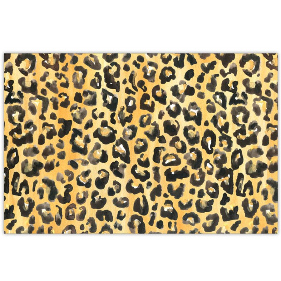 Home & Entertaining Rosanne Beck | Handpainted Cheetah Print Placemats