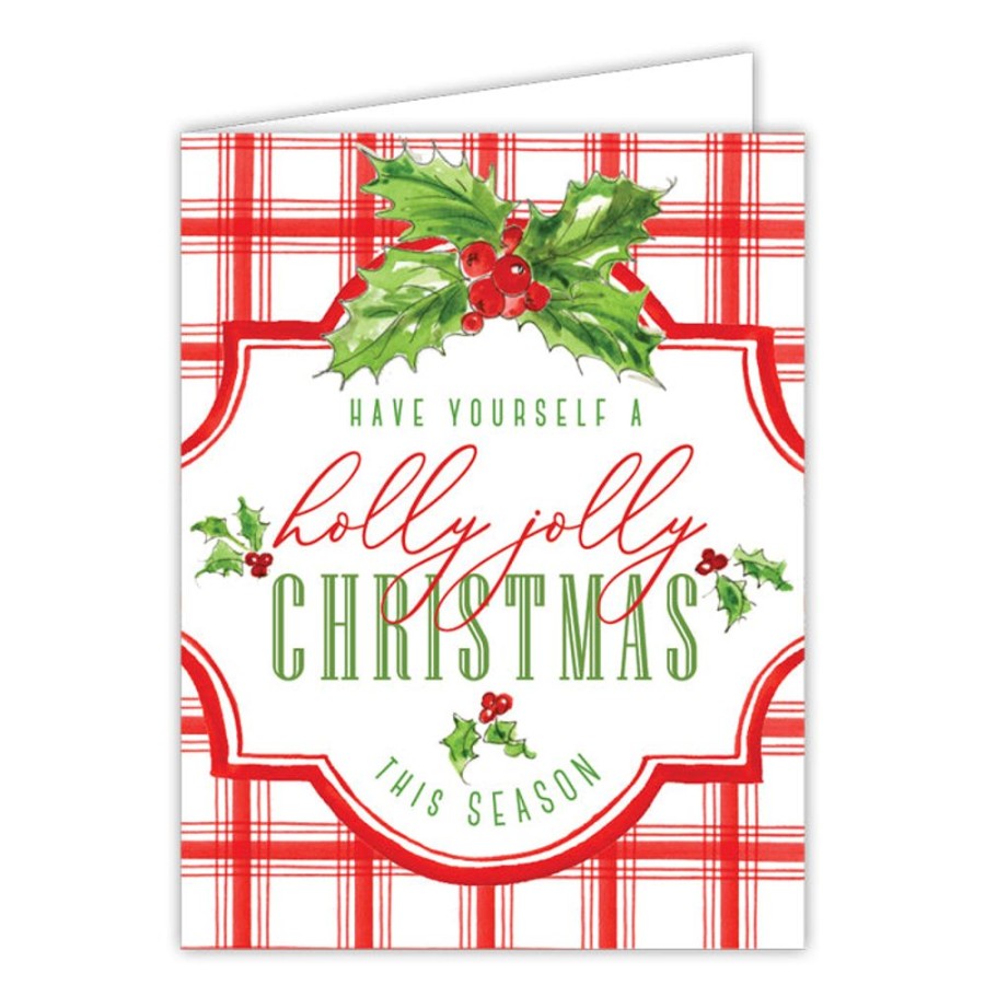 Seasonal Rosanne Beck | Have Yourself A Holly Jolly Christmas Greeting Card