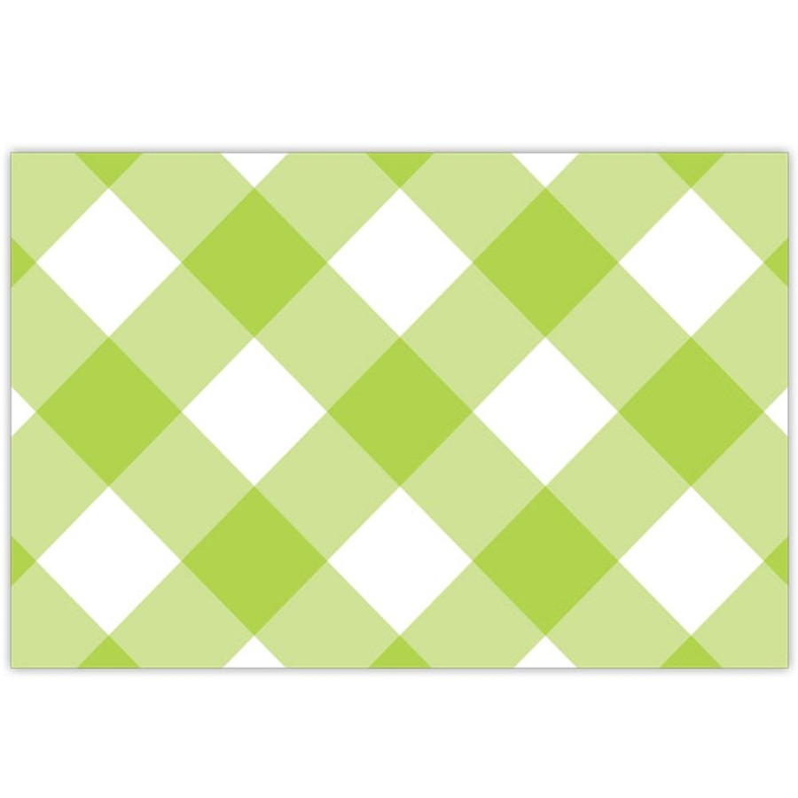 Home & Entertaining Rosanne Beck | Lime Buffalo Check Placemats