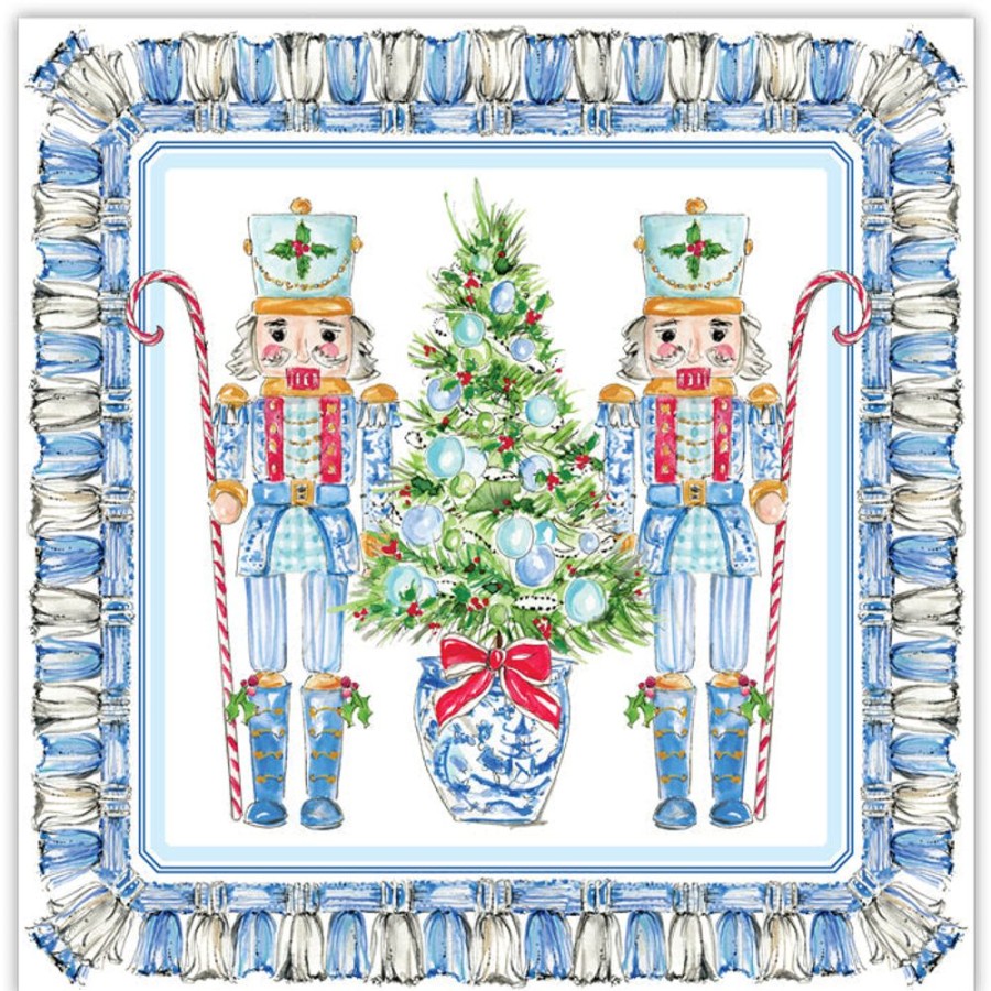 Home & Entertaining Rosanne Beck | Chinoiserie Nutcrackers Square Placemats