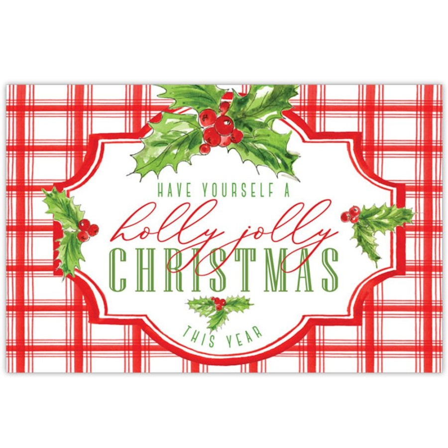 Invitations Rosanne Beck | Have Yourself A Holly Jolly Christmas Placemat