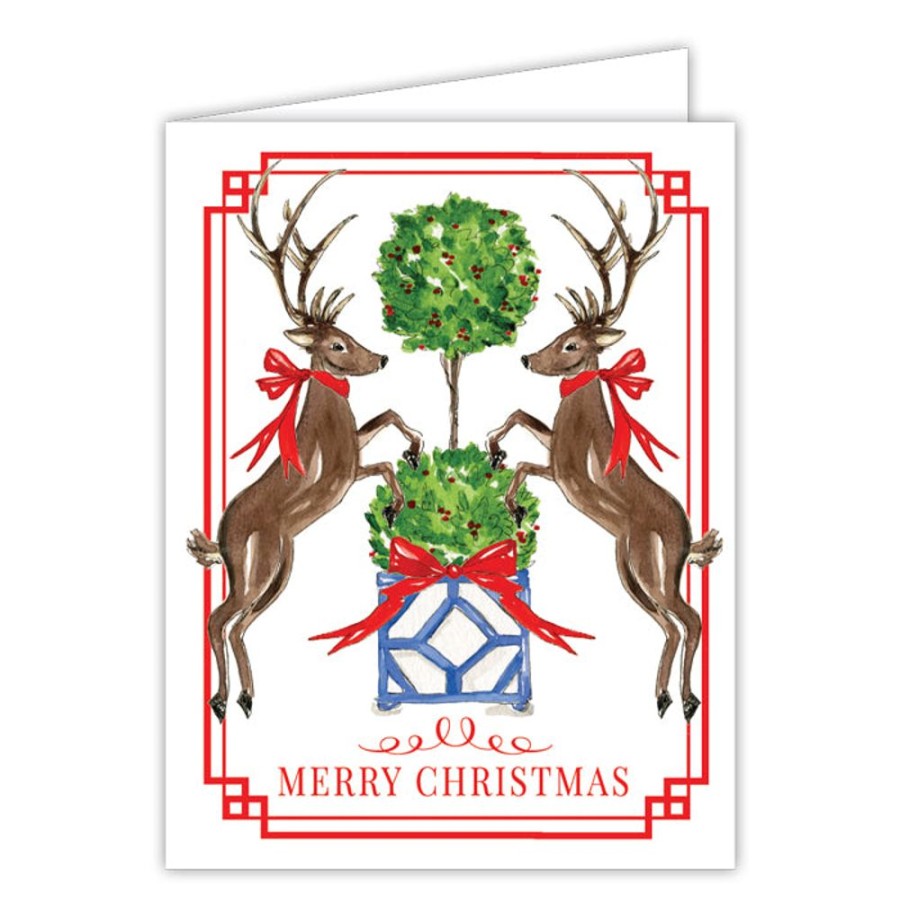 Seasonal Rosanne Beck | Animal Duo Merry Christmas Greeting Card