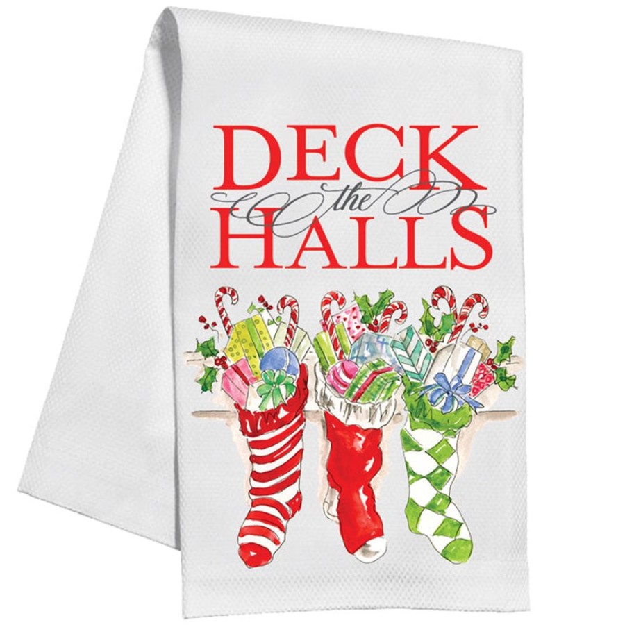 Seasonal Rosanne Beck | Deck The Halls Kitchen Towel