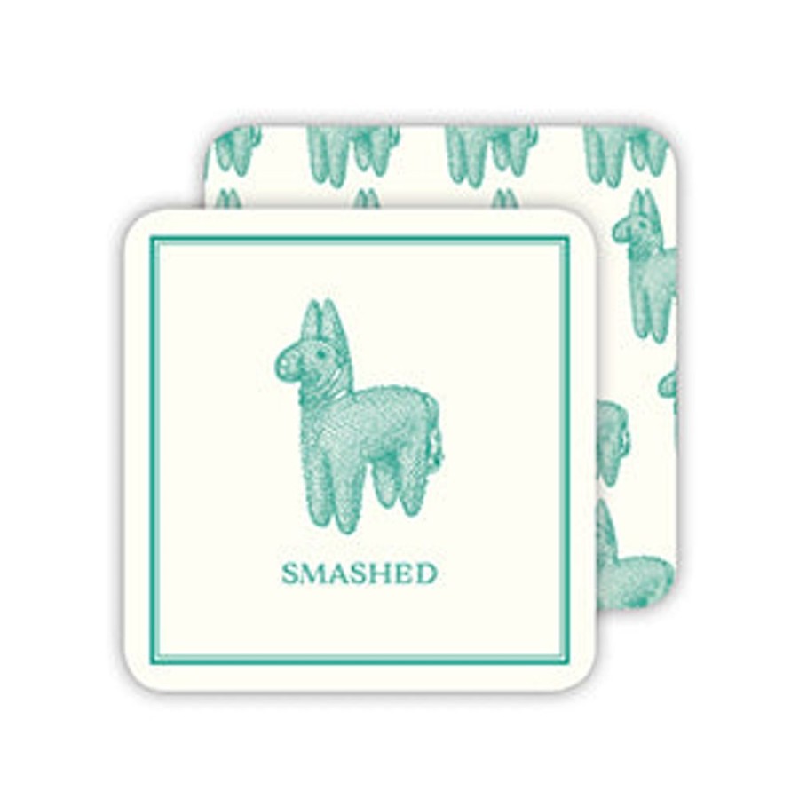 Home & Entertaining Rosanne Beck | Teal Pinata Smashed Modern Vintage Paper Coasters