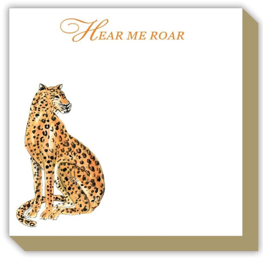 Notes & Pads Rosanne Beck | Hear Me Roar Cheetah Luxe Notepad