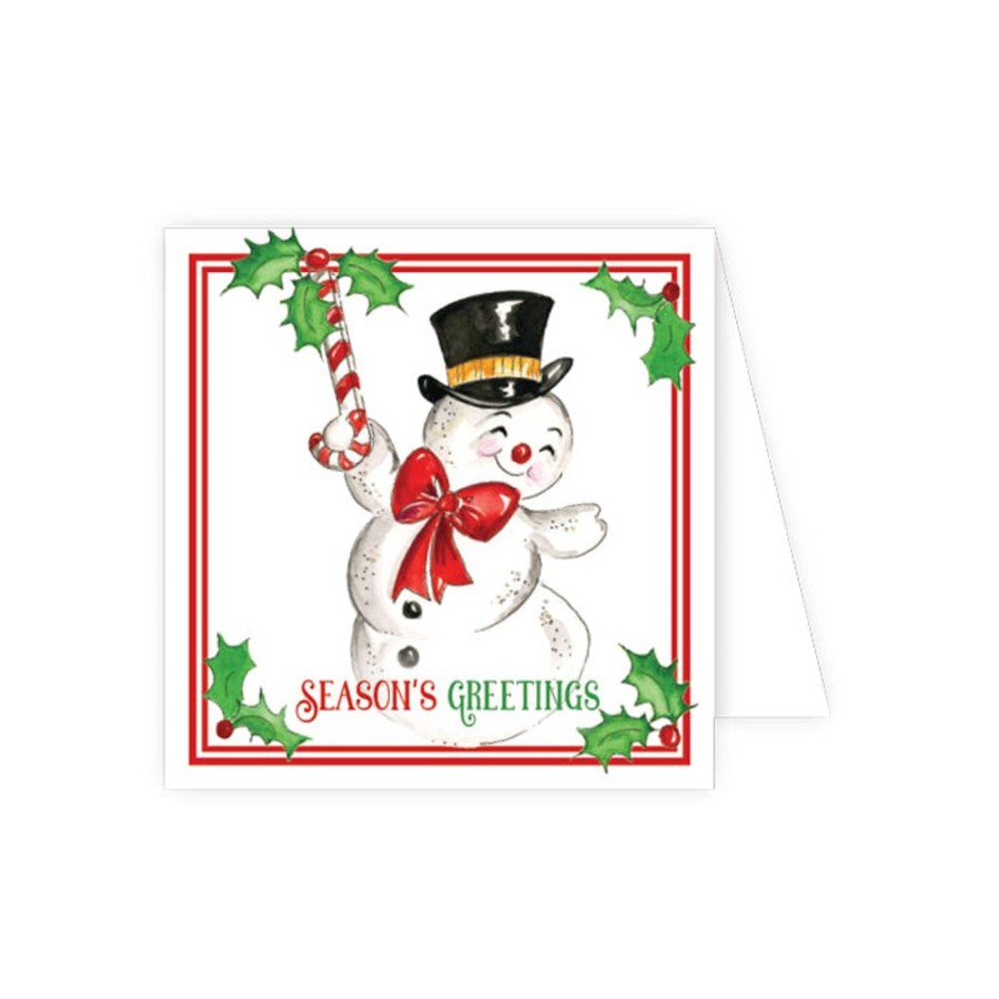 Invitations Rosanne Beck | Season Greetings Snowman Enclosure Card