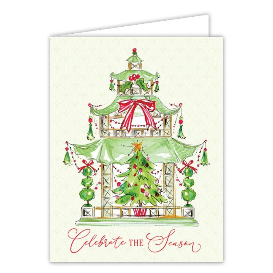 Seasonal Rosanne Beck | Celebrate The Season Holiday Pagoda Greeting Card