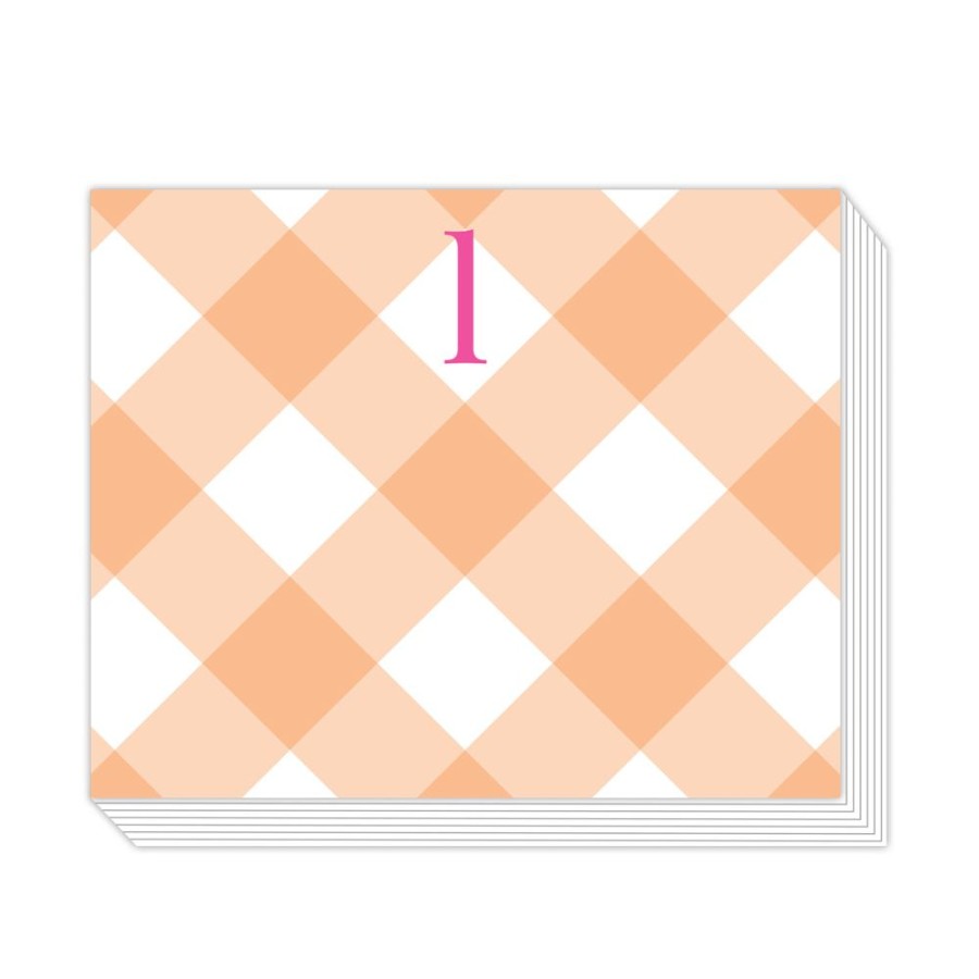 Monograms Rosanne Beck | Buffalo Check L Notepad