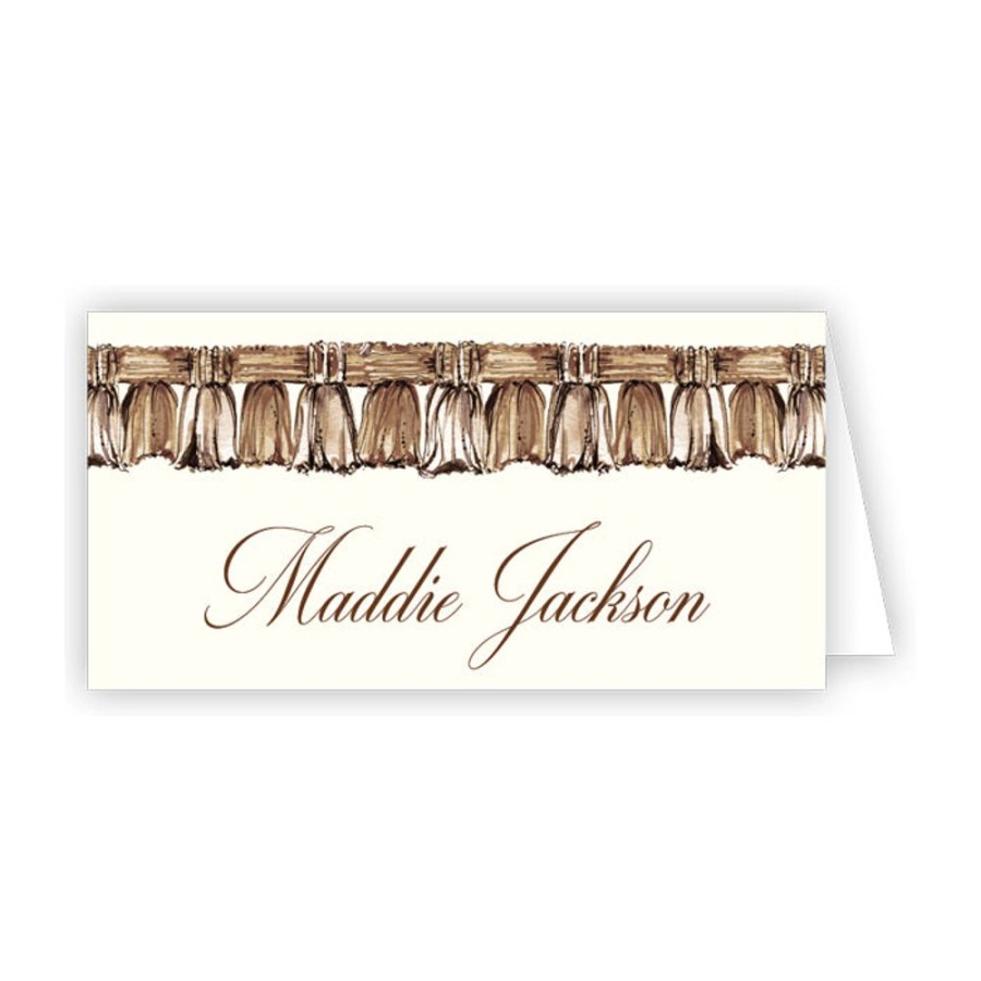 Home & Entertaining Rosanne Beck | Brown Tassels Place Card