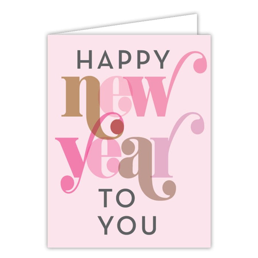 Invitations Rosanne Beck | Happy New Year To You Small Folded Greeting Card