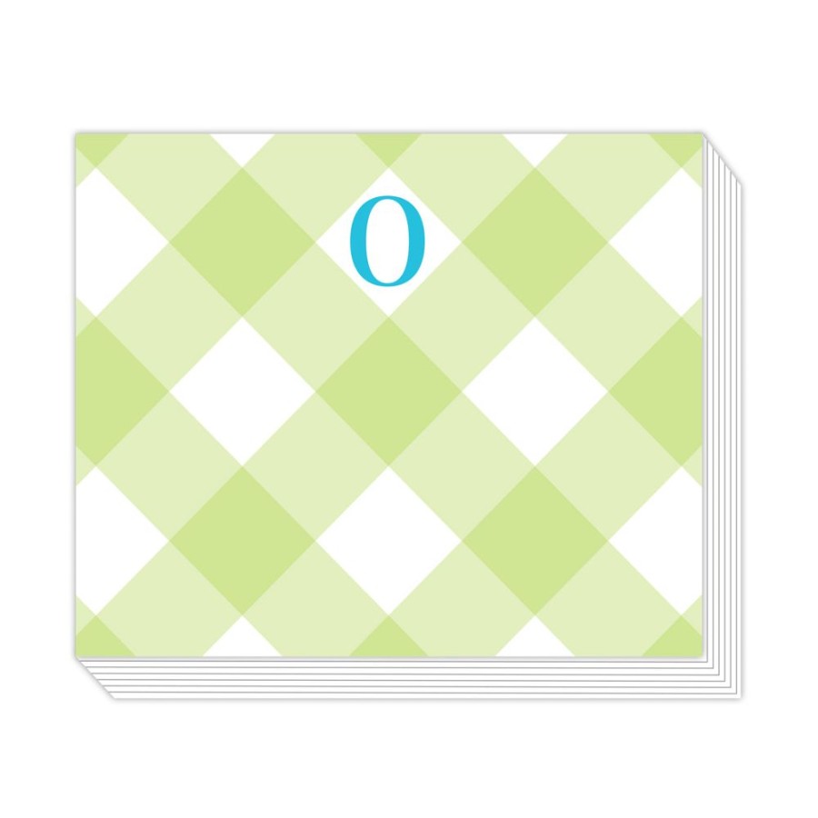 Monograms Rosanne Beck | Buffalo Check O Notepad