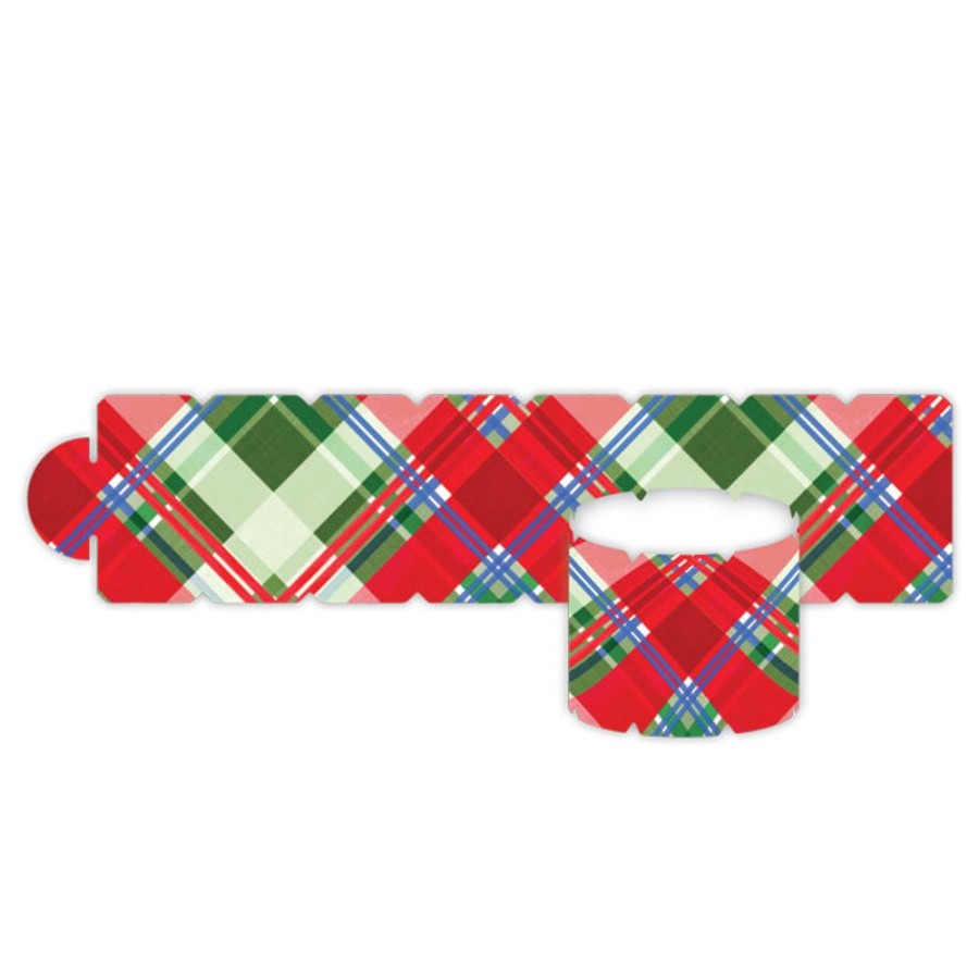 Seasonal Rosanne Beck | Traditional Plaid Napkin Ring